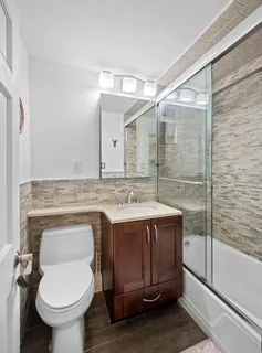 a bathroom with a sink and a toilet
