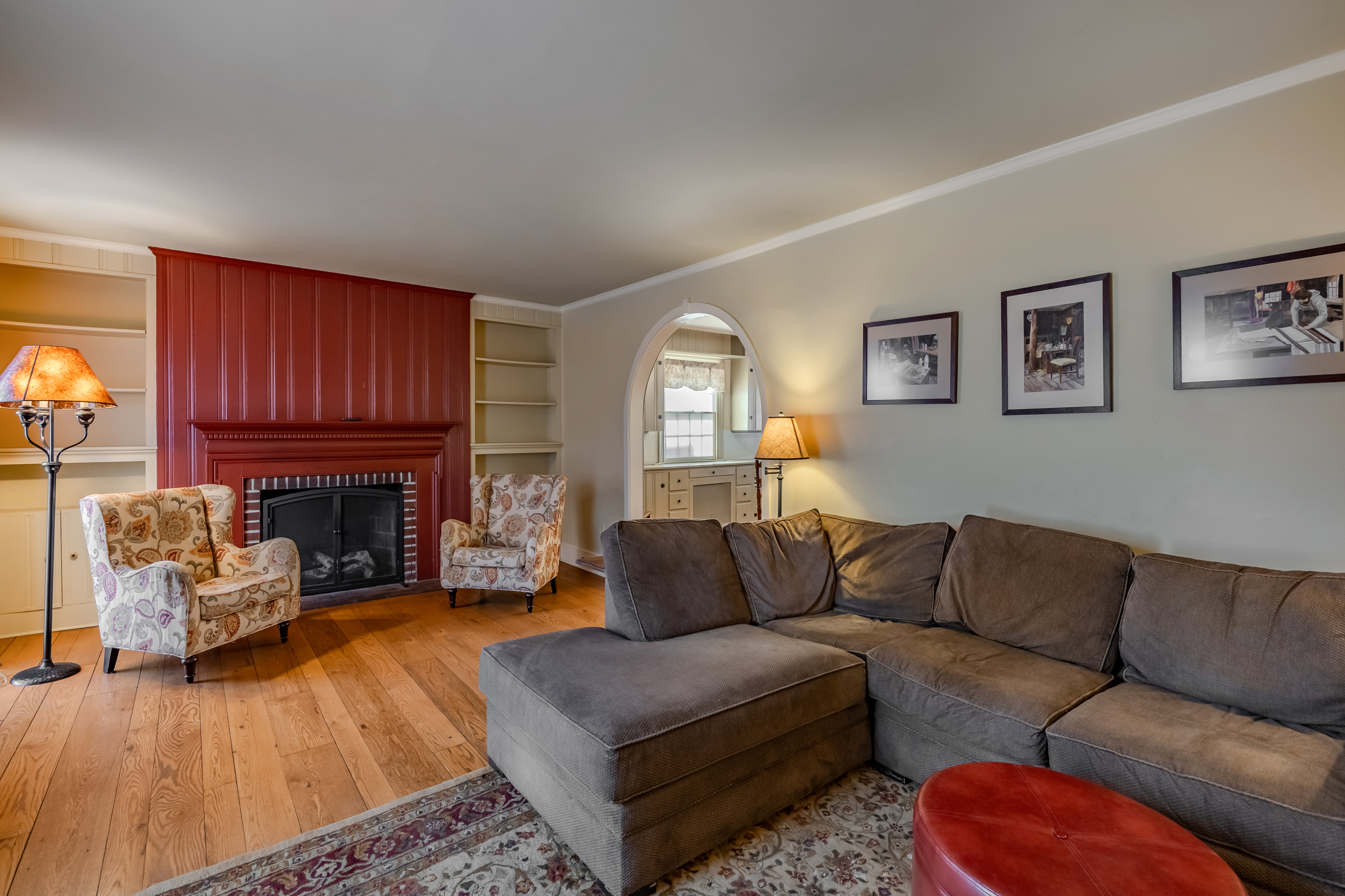 14 Decatur Road Havertown, PA 19083 - Photo 9 of 43 a living room with furniture a fireplace and a window