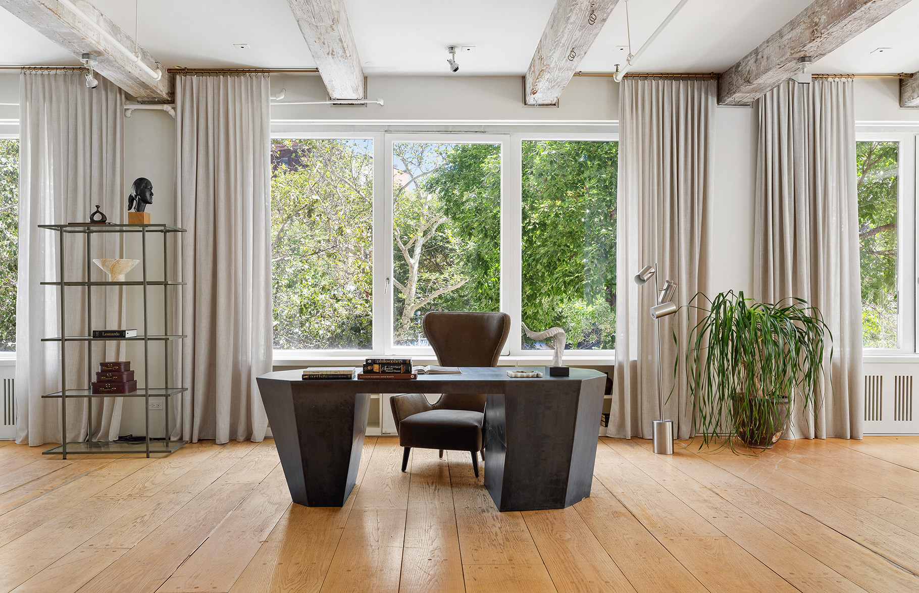 145 6th Avenue, Unit 2B Manhattan, NY 10013 - Photo 8 of 23 a view of a dining room with furniture window and wooden floor