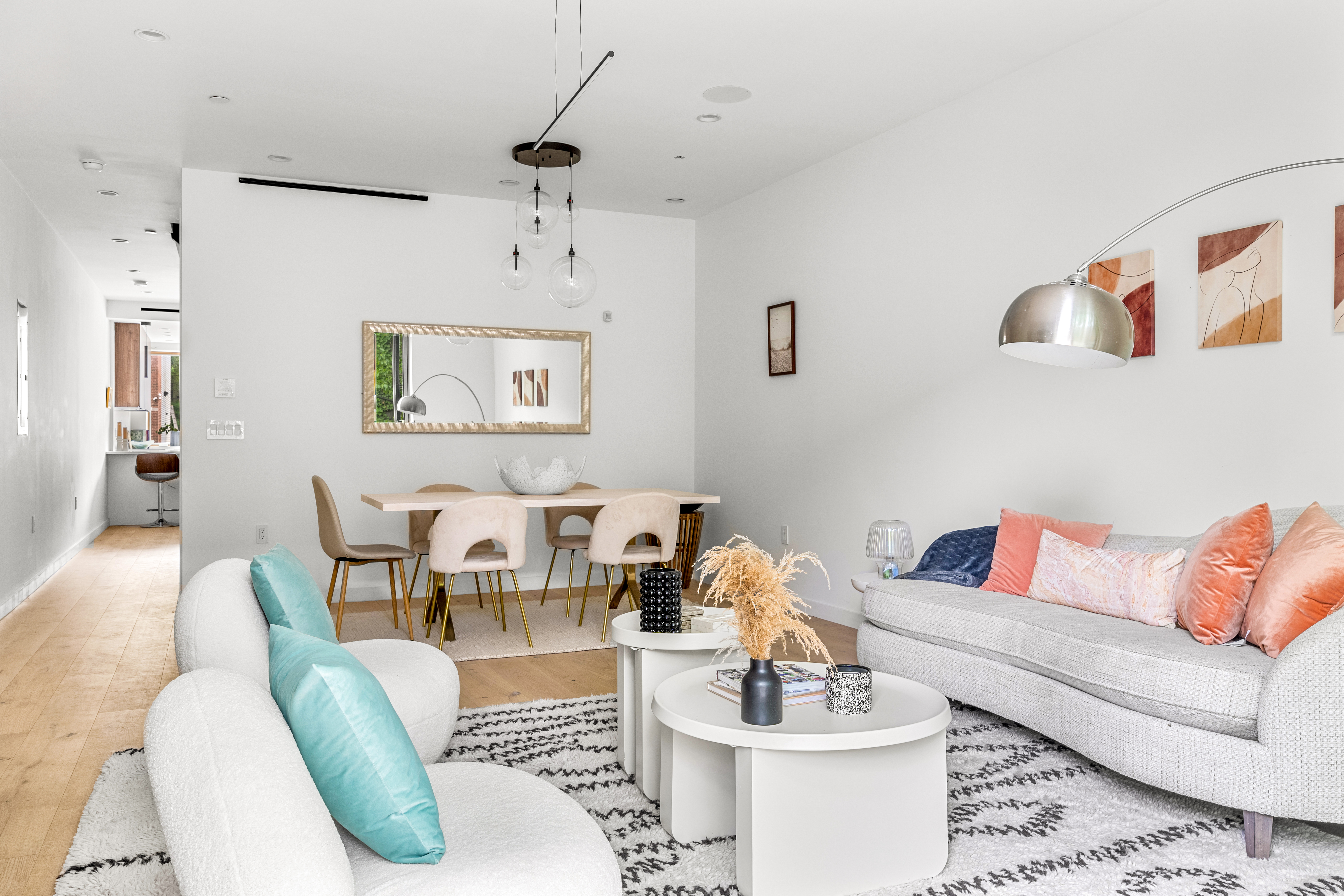 545 Lexington Avenue, Unit 1 Brooklyn, NY 11221 - Photo 3 of 19 a living room with furniture and a dining table