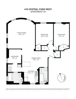 $1,690,000 | 418 Central Park West, Unit 54 | Upper West Side