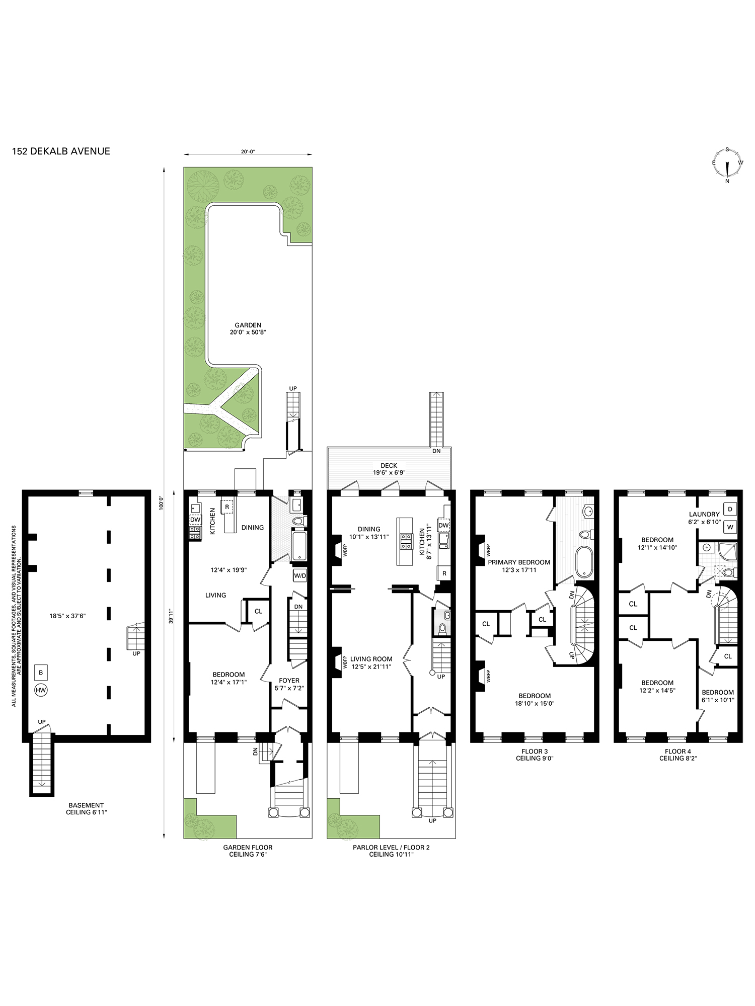 152 Dekalb Avenue Brooklyn, NY 11217 - Photo 27 of 27 a black and white photo of a living room