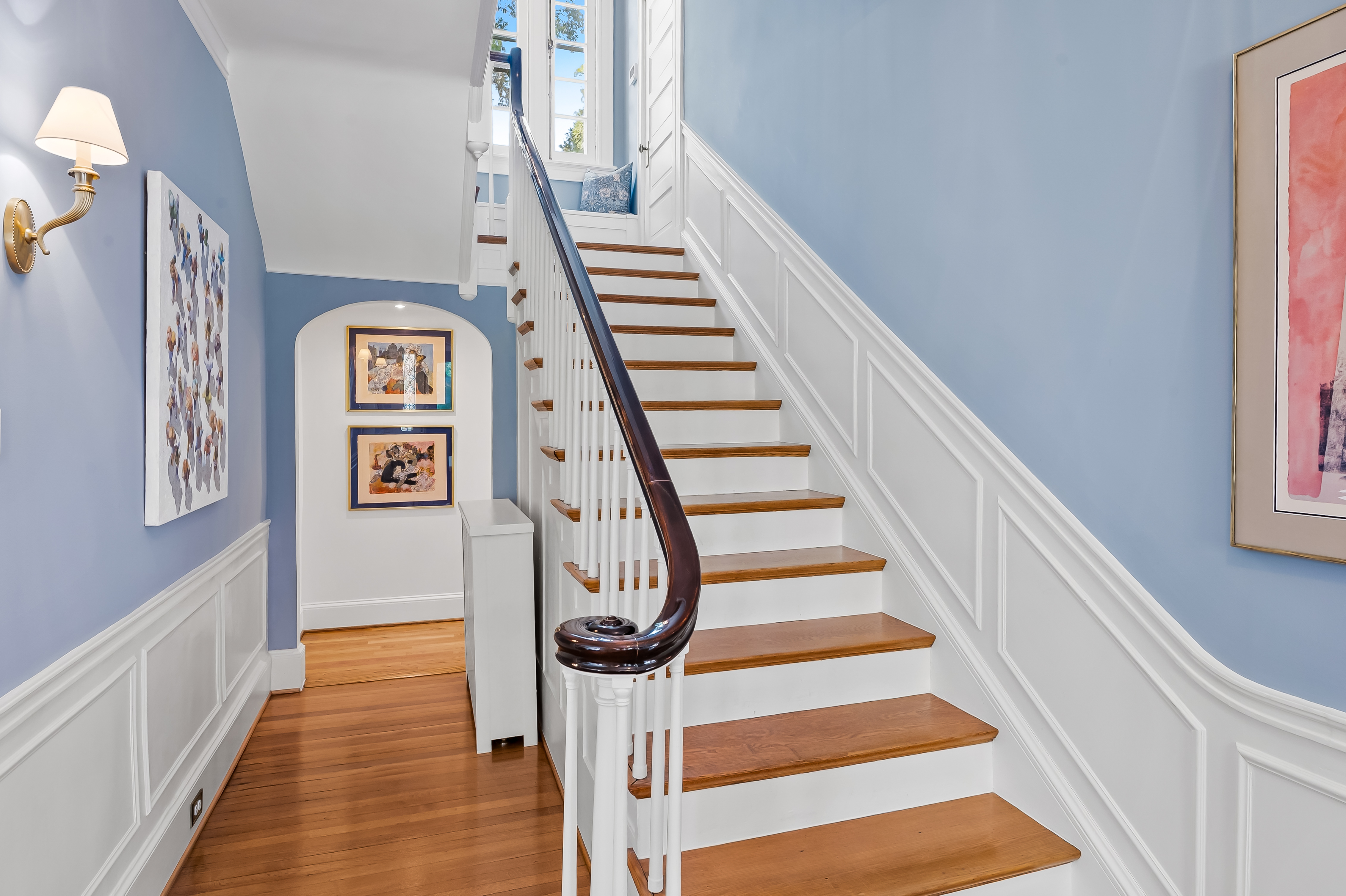 6 Elmhurst Road Baltimore, MD 21210 - Photo 10 of 100 a view of entryway and hall with wooden floor