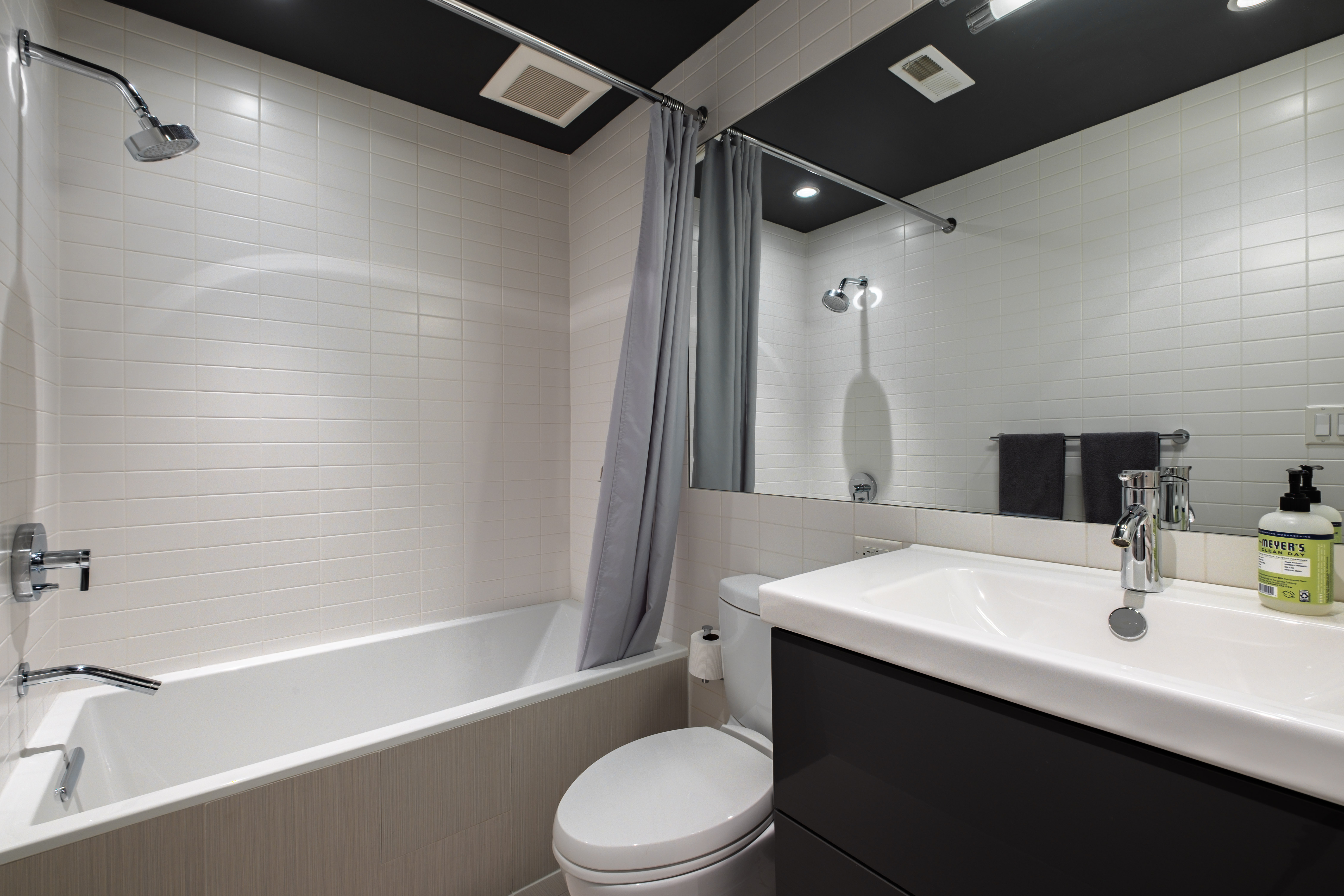 256 1/2 South 3rd Street Philadelphia, PA 19106 - Photo 33 of 73 a bathroom with a sink a toilet and shower