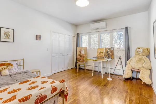 a view of outdoor space with wooden fence