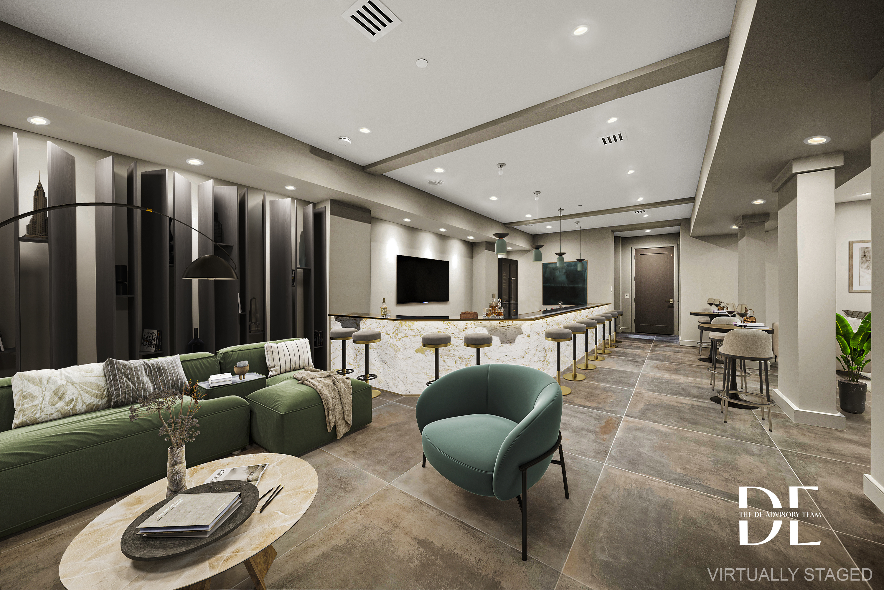 52 Nicolosi Loop Staten Island, NY 10312 - Photo 17 of 23 a living room with furniture and a flat screen tv