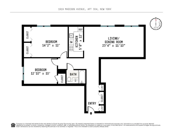 $400,000 | 1919 Madison Avenue, Unit 304 | Harlem