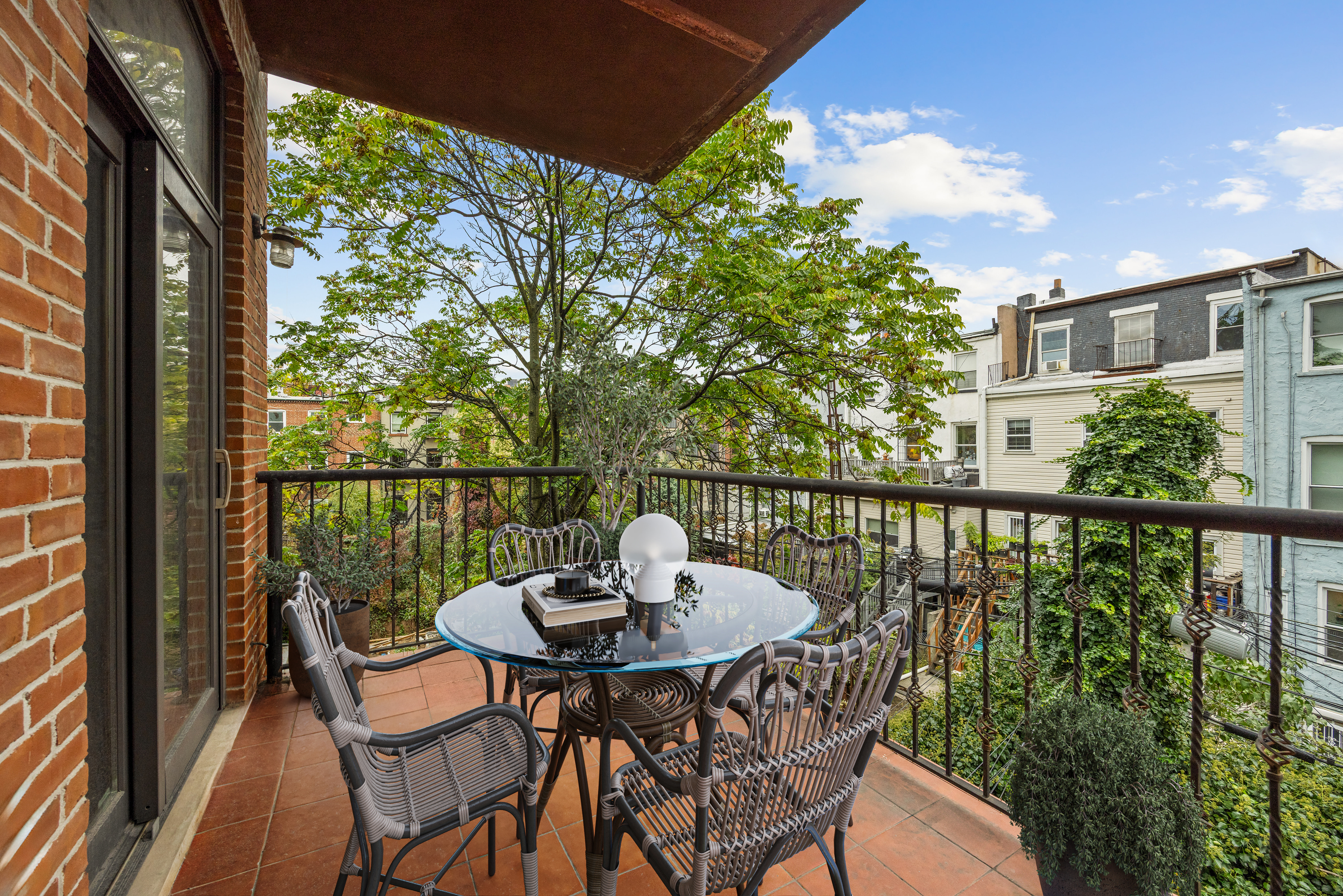 473 Hicks Street, Unit 3 Brooklyn, NY 11231 - Photo 7 of 11 a view of a balcony with a table and chairs