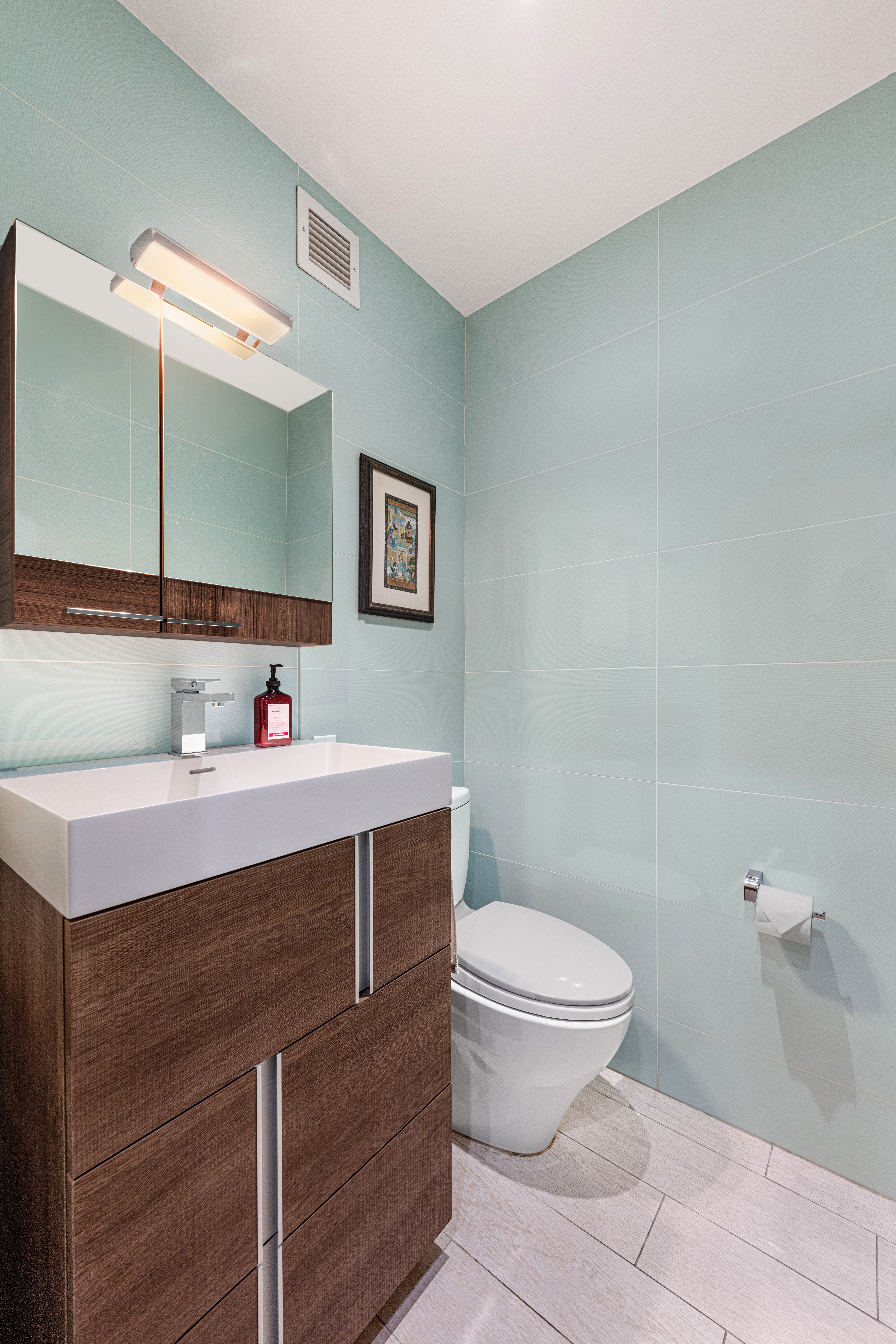 129 Barrow Street, Unit GA Manhattan, NY 10014 - Photo 16 of 17 a bathroom with a sink and a toilet