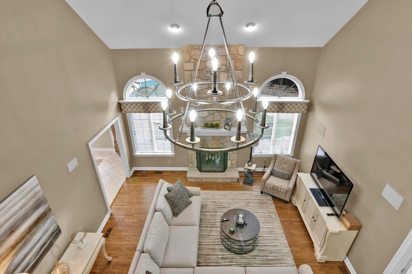 3 Pembroke Drive Voorhees, NJ 08043 - Photo 36 of 112 a view of living room with furniture and a chandelier