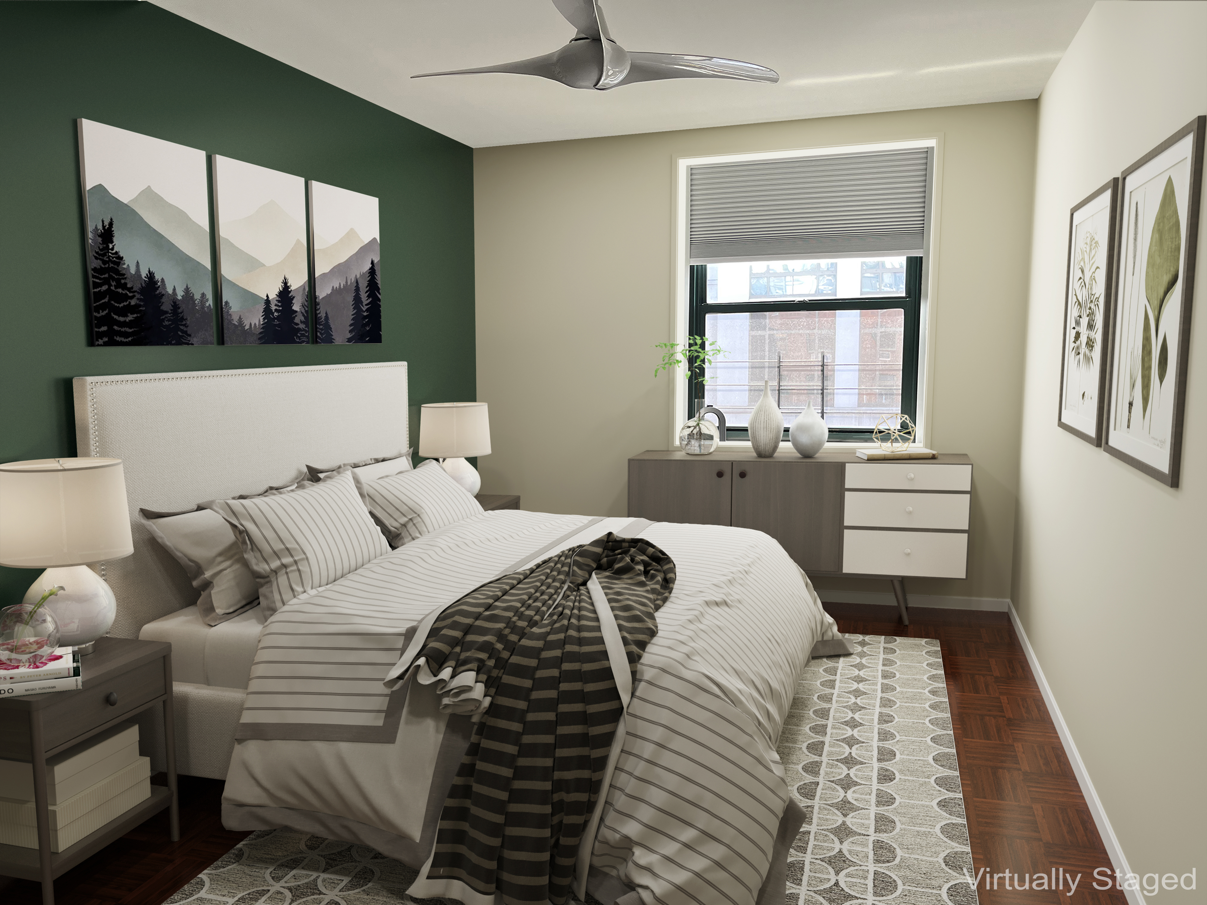 107 Morton Street, Unit 5B Manhattan, NY 10014 - Photo 4 of 5 a bedroom with a bed and a large window