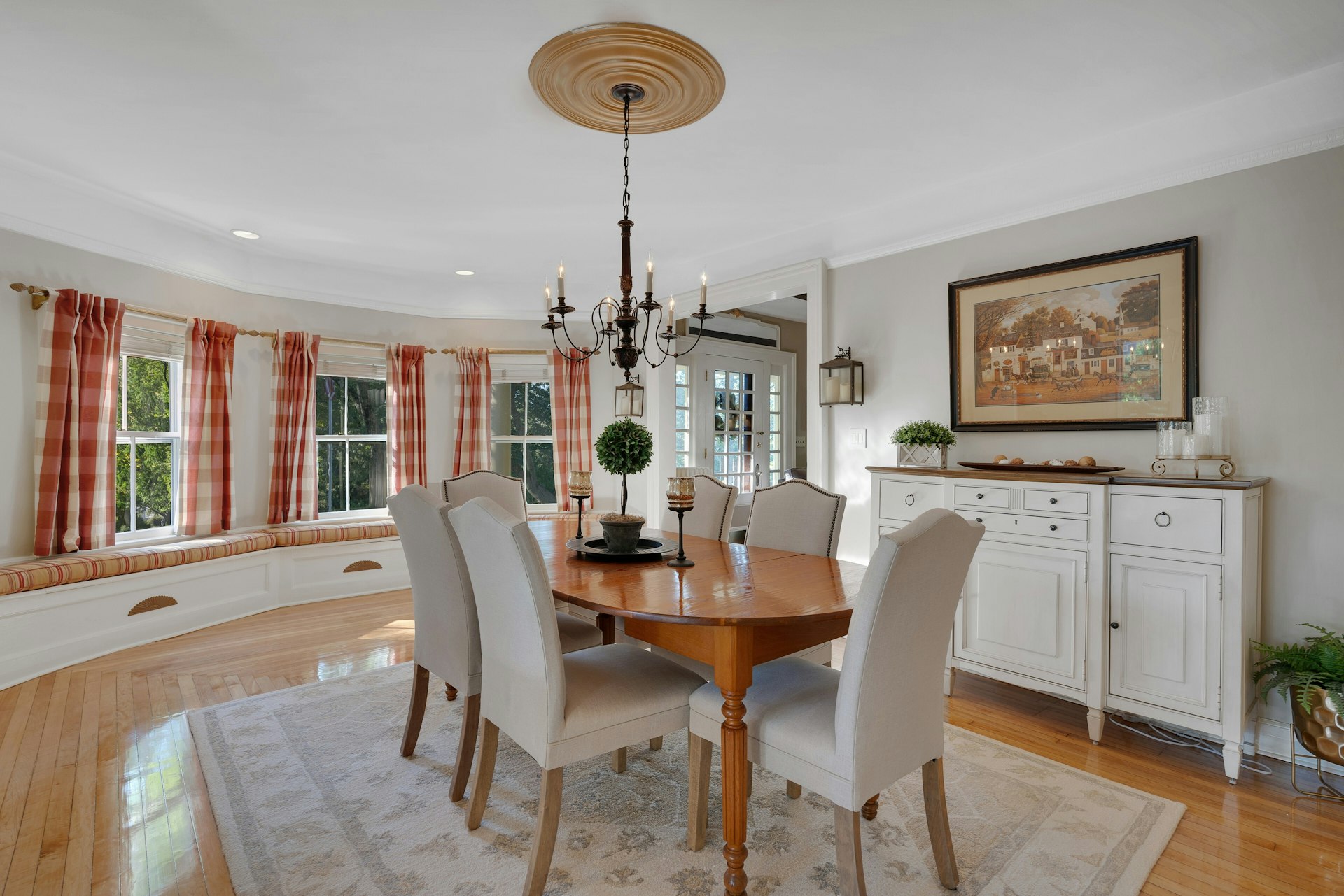 29 Evergreen Lane Watchung, NJ 07069 - Photo 20 of 54 a view of a dining room with furniture window and wooden floor