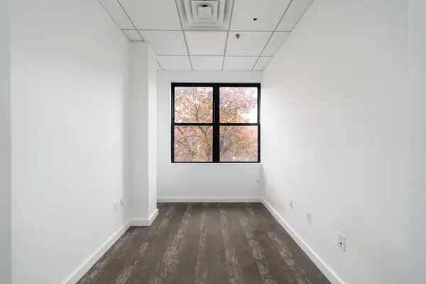 a view of hallway with a hallway