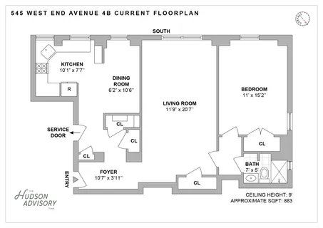 $865,000 | 545 West End Avenue, Unit 4B | Upper West Side