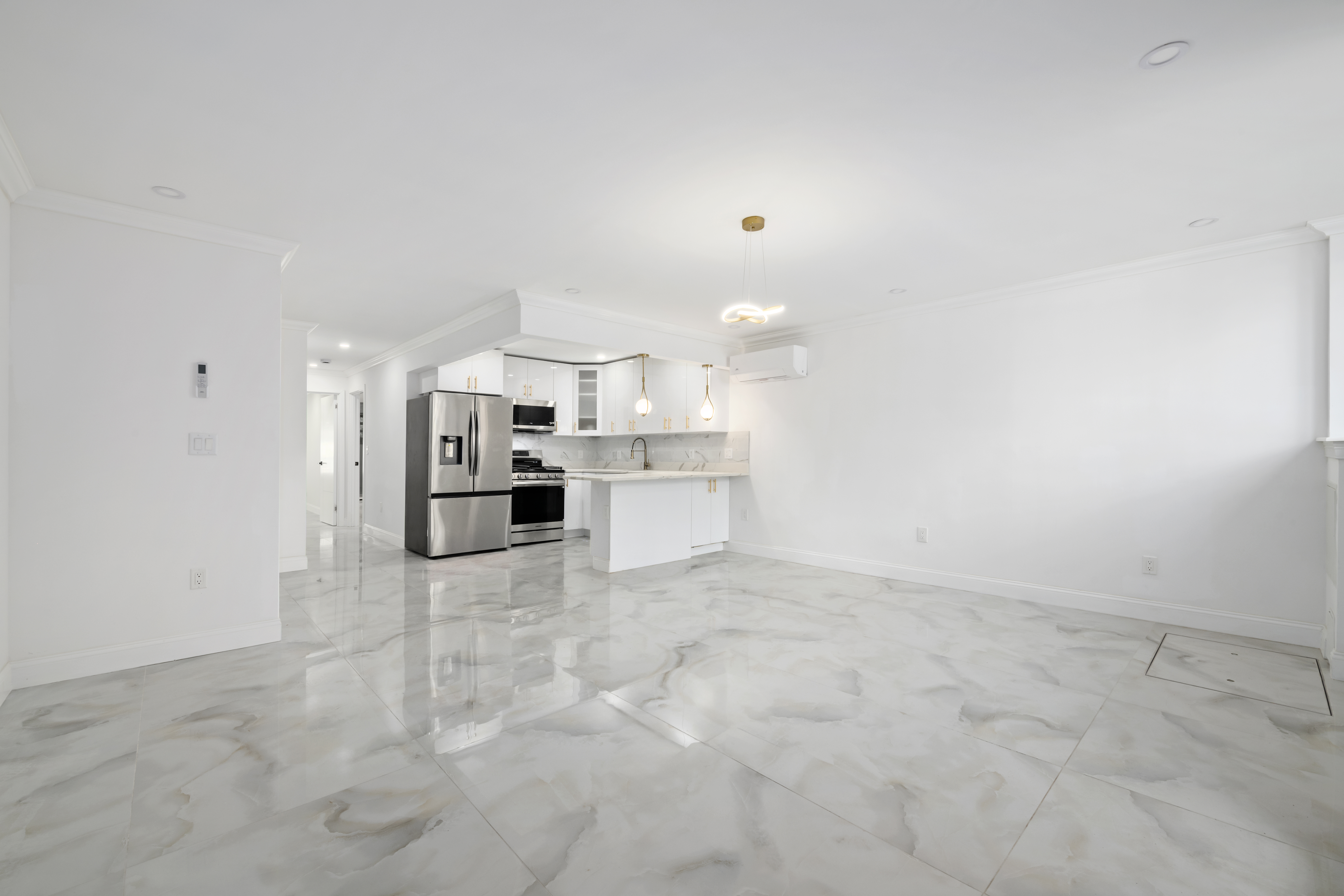 84 Himrod Street Brooklyn, NY 11221 - Photo 27 of 35 a view of kitchen and wooden floor