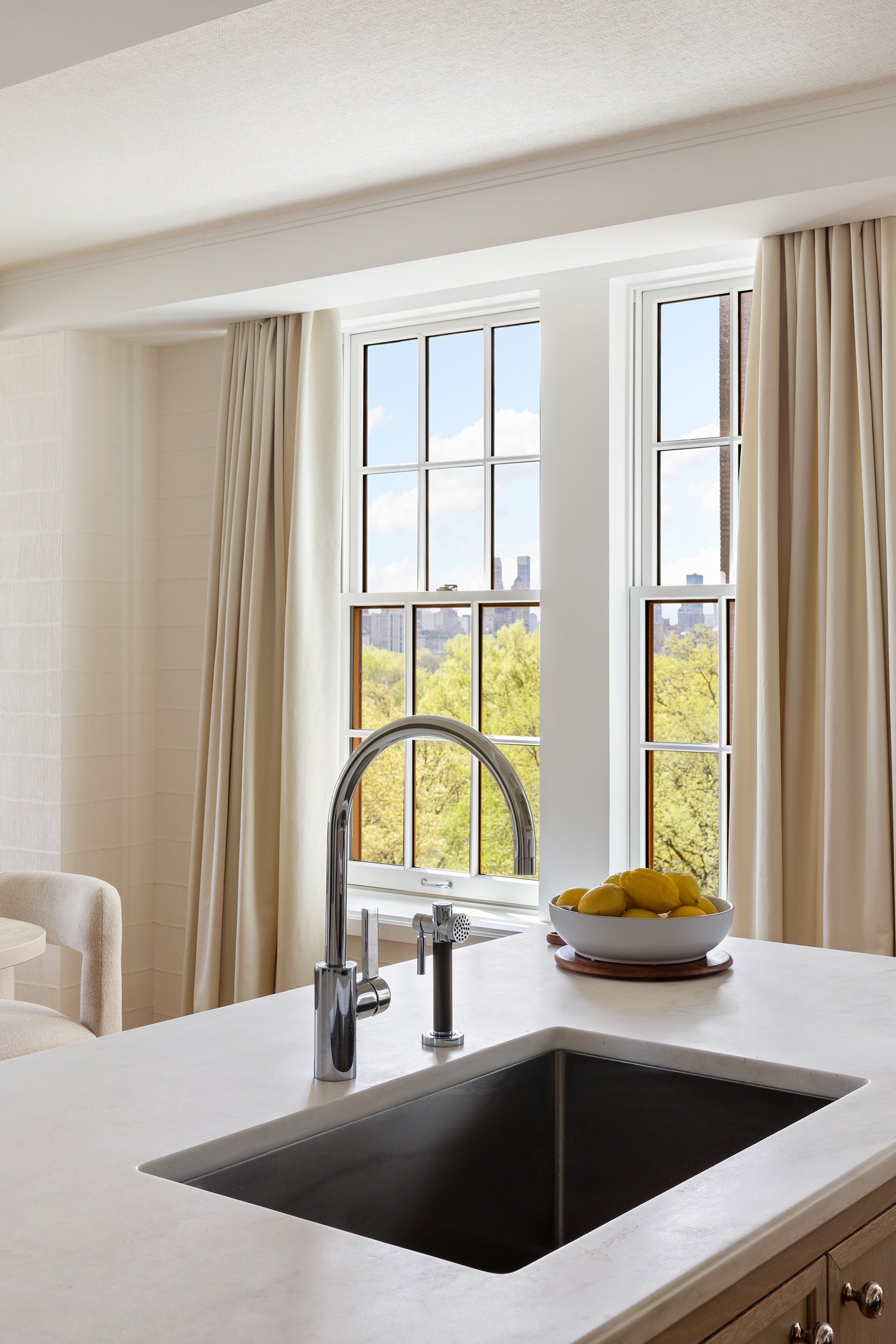 360 Central Park West, Unit 11C Manhattan, NY 10025 - Photo 9 of 17 a bathroom with a sink and a large window