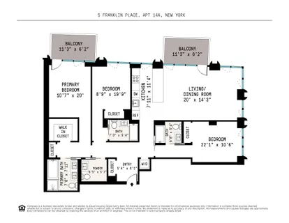 $4,500,000 | 5 Franklin Place, Unit 14A | TriBeCa
