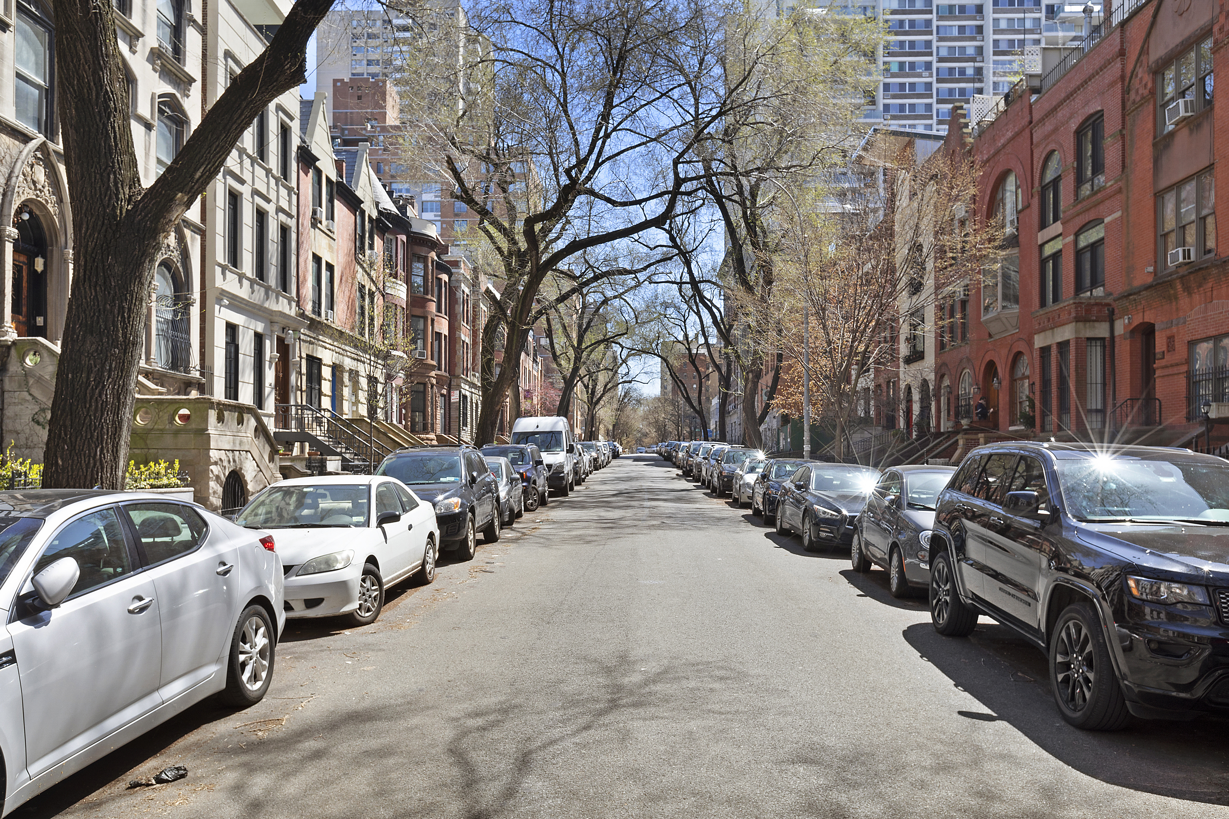 155 West 95th Street, Unit 6 Manhattan, NY 10025 - Photo 6 of 7 a view of a cars park in front of a building