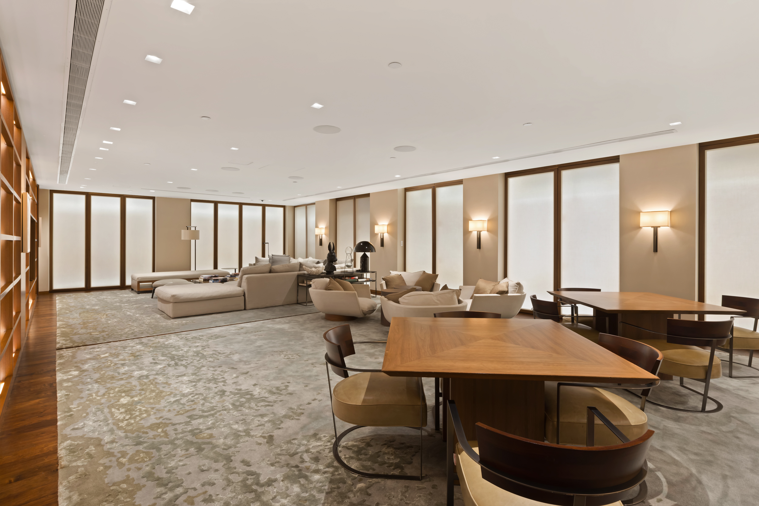 400 West 12th Street, Unit 3F Manhattan, NY 10014 - Photo 12 of 15 a living room with furniture and a large window