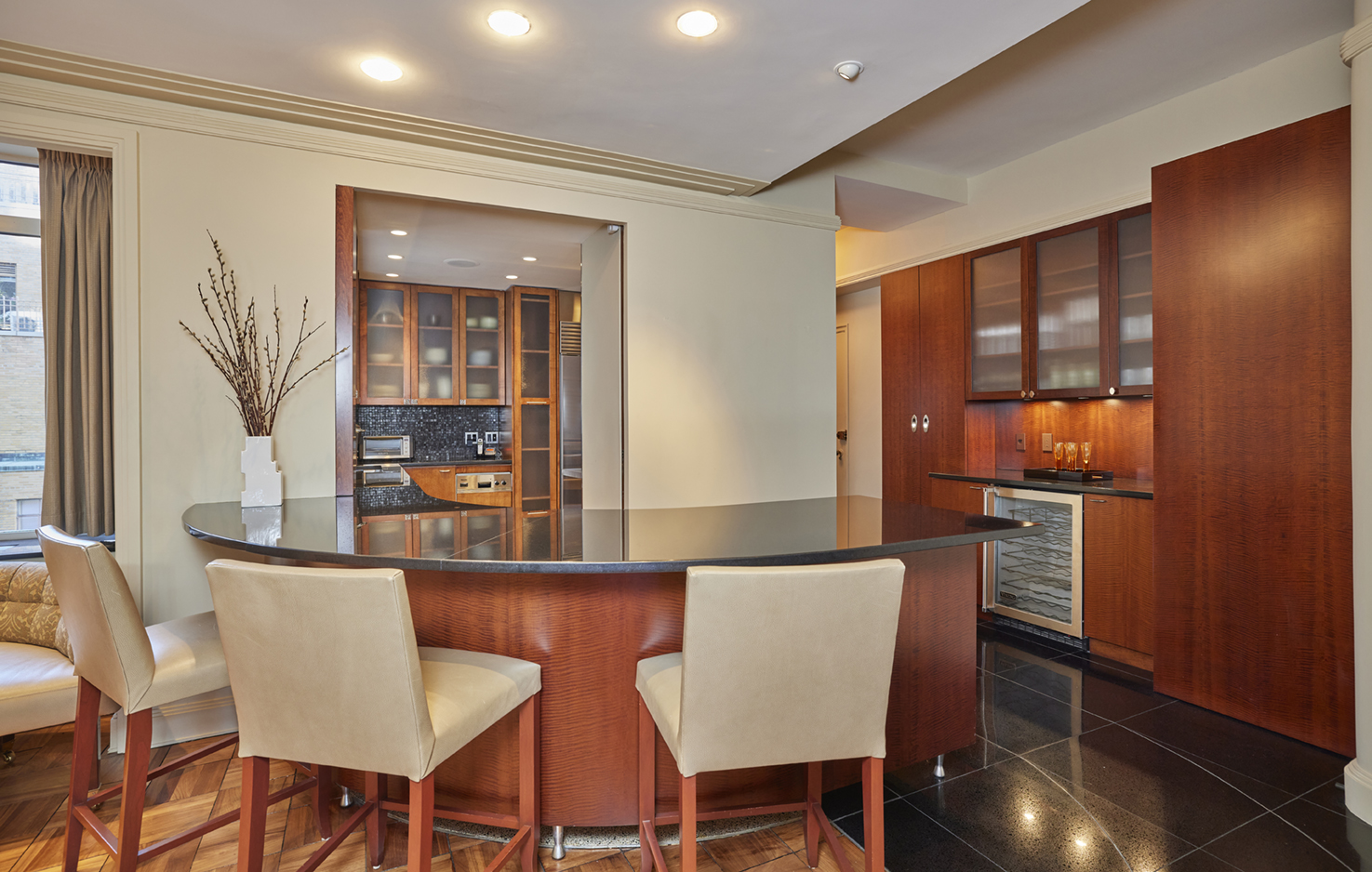 115 Central Park West, Unit 18JK Manhattan, NY 10023 - Photo 8 of 25 a dining room with furniture and window