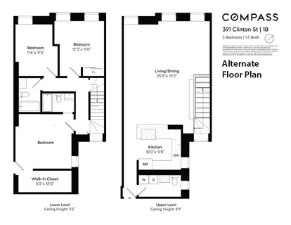 $1,995,000 | 391 Clinton Street, Unit 1B | Carroll Gardens
