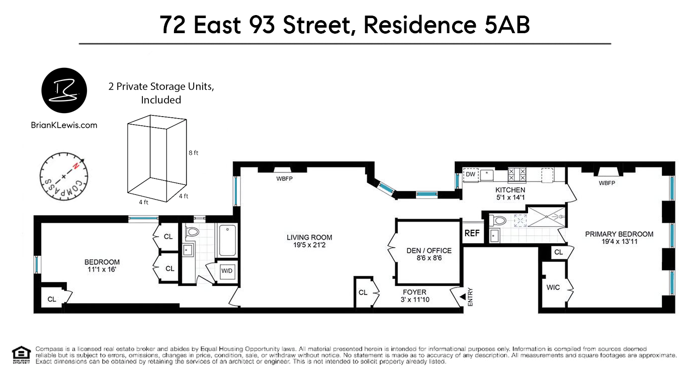 72 East 93rd Street, Unit 5 Manhattan, NY 10128 - Photo 17 of 17 a black and white photo of a book