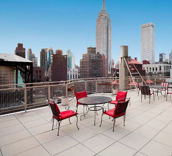 80 Park Avenue, Unit 17B Manhattan, NY 10016 - Photo 8 of 10 a view of a terrace with chairs