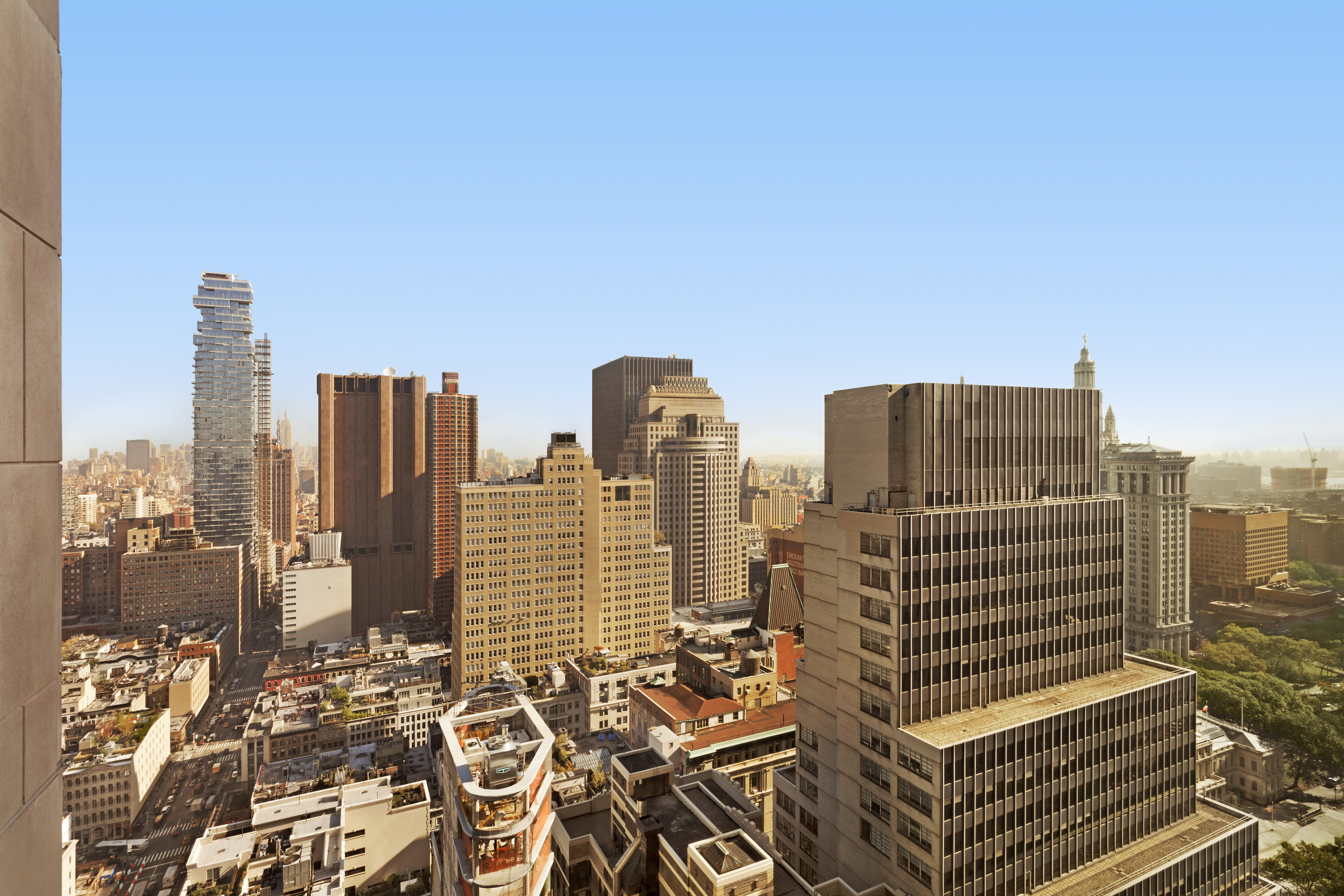 30 Park Place, Unit 43B Manhattan, NY 10007 - Photo 11 of 16 a view of city with tall buildings