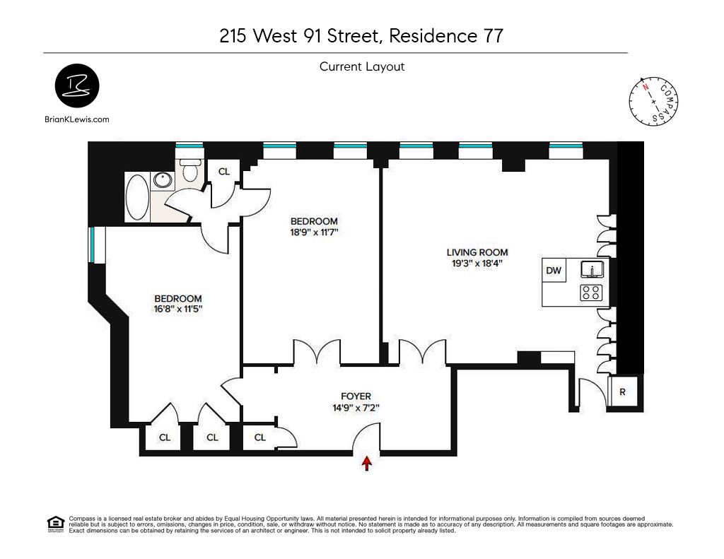 215 West 91st Street, Unit 77 Manhattan, NY 10024 - Photo 16 of 17 a picture of a black and white photo