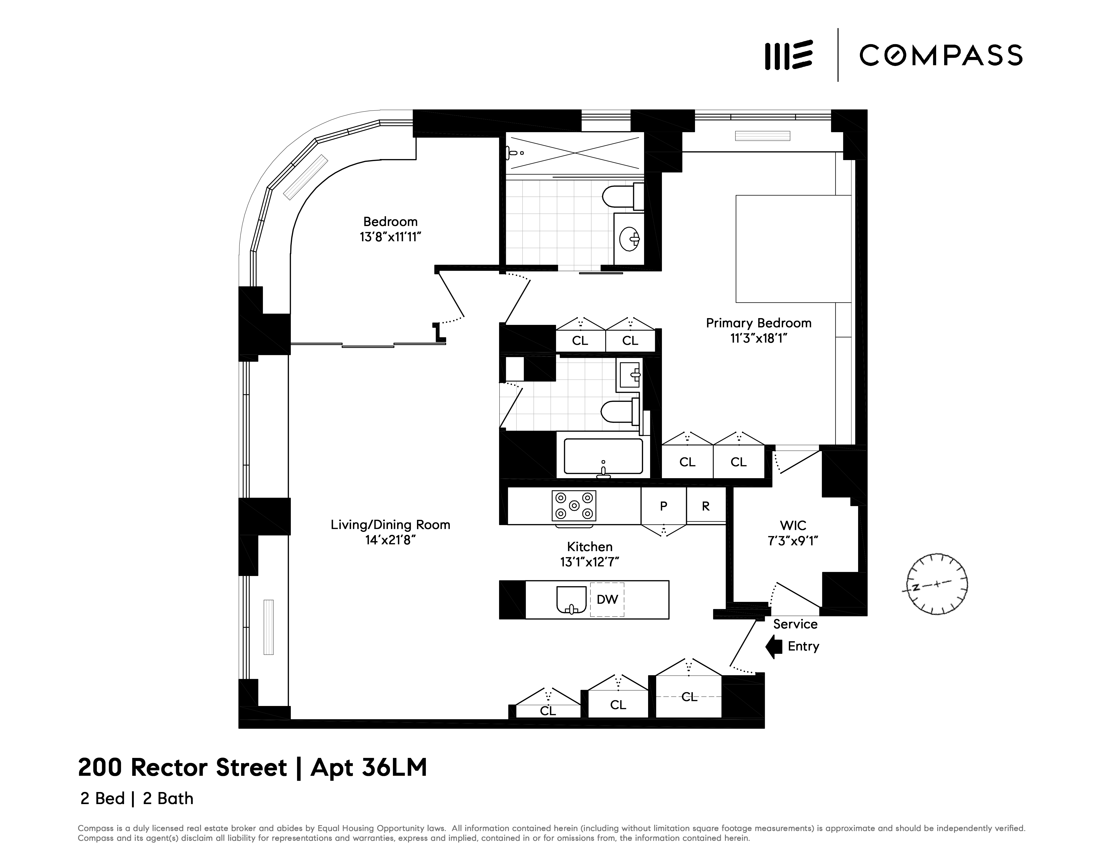200 Rector Place, Unit 36LM Manhattan, NY 10280 - Photo 15 of 15 a picture of a floor plan
