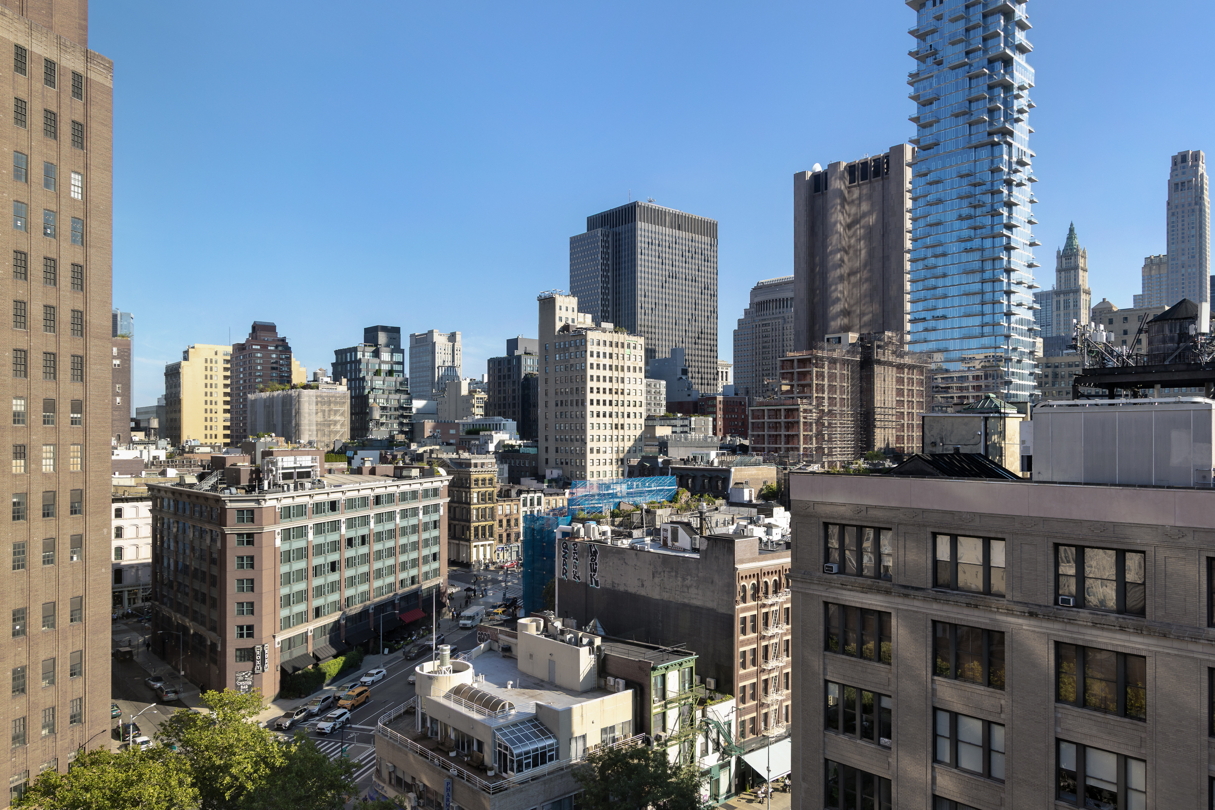 260 West Broadway, Unit 10D Manhattan, NY 10013 - Photo 16 of 20 a city view with tall buildings