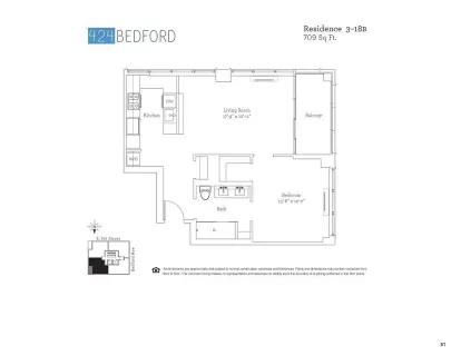 $4,638 | 424 Bedford Avenue, Unit 8B | Williamsburg