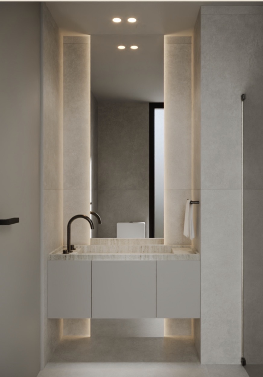 3310 Elizabeth Street Miami, FL 33133 - Photo 11 of 12 a bathroom with a sink and a mirror