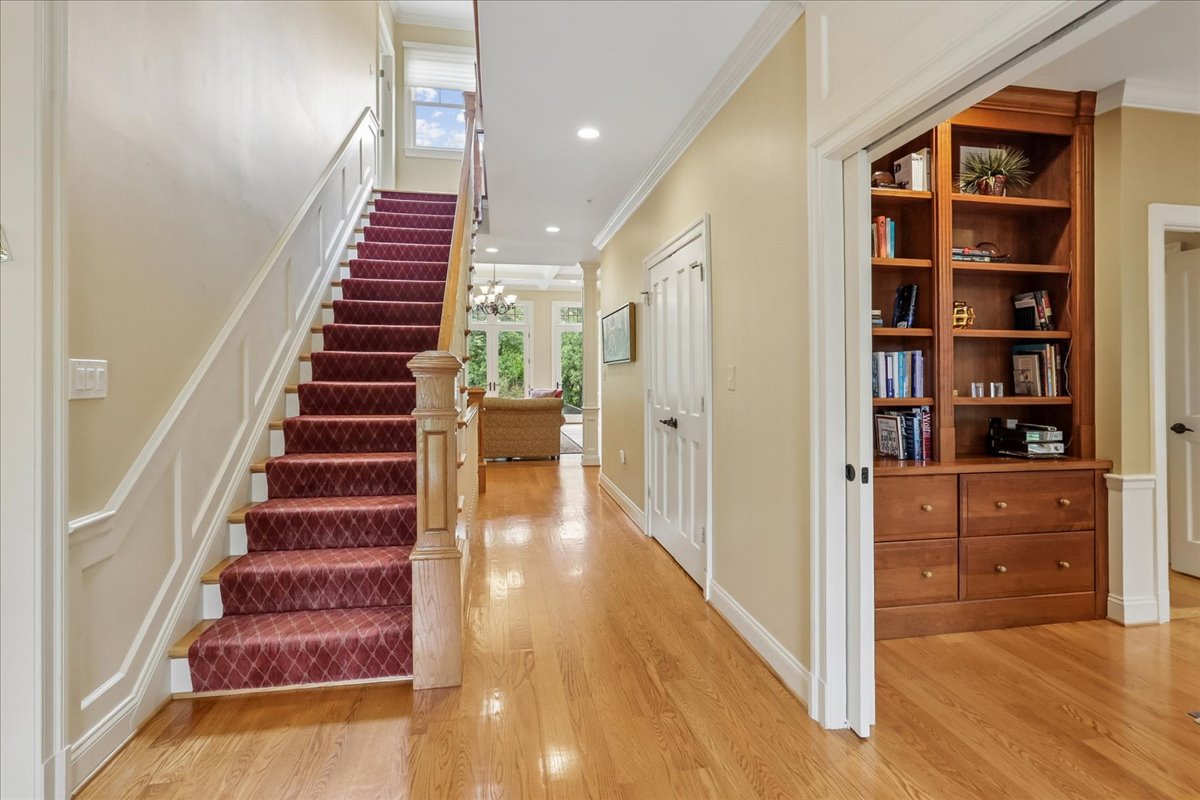 11736 Gainsborough Road Potomac, MD 20854 - Photo 17 of 90 a view of entryway and hall with wooden floor