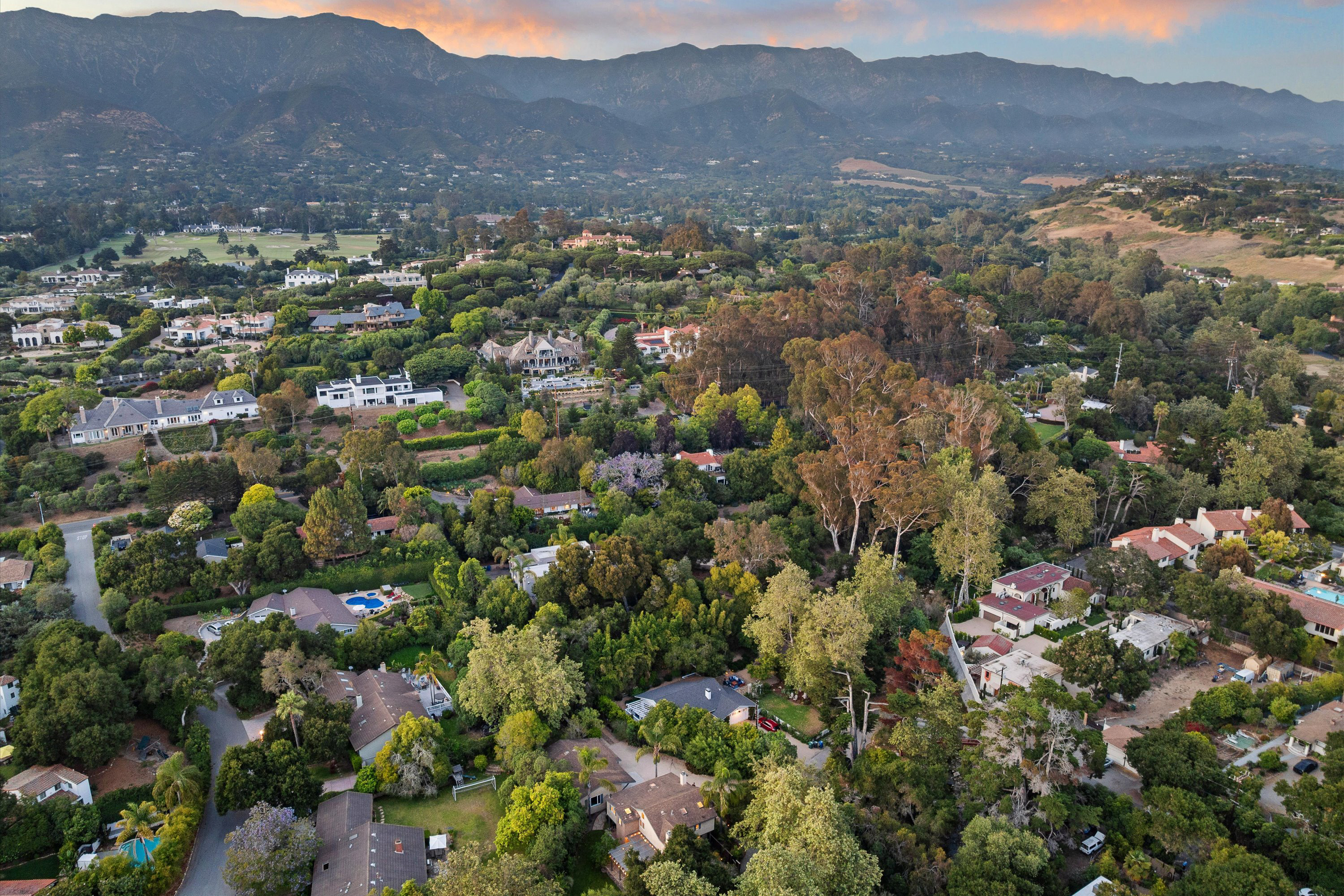 161 Loureyro Road Montecito, CA 93108 - Photo 50 of 52 an aerial view of residential house and sandy dunes