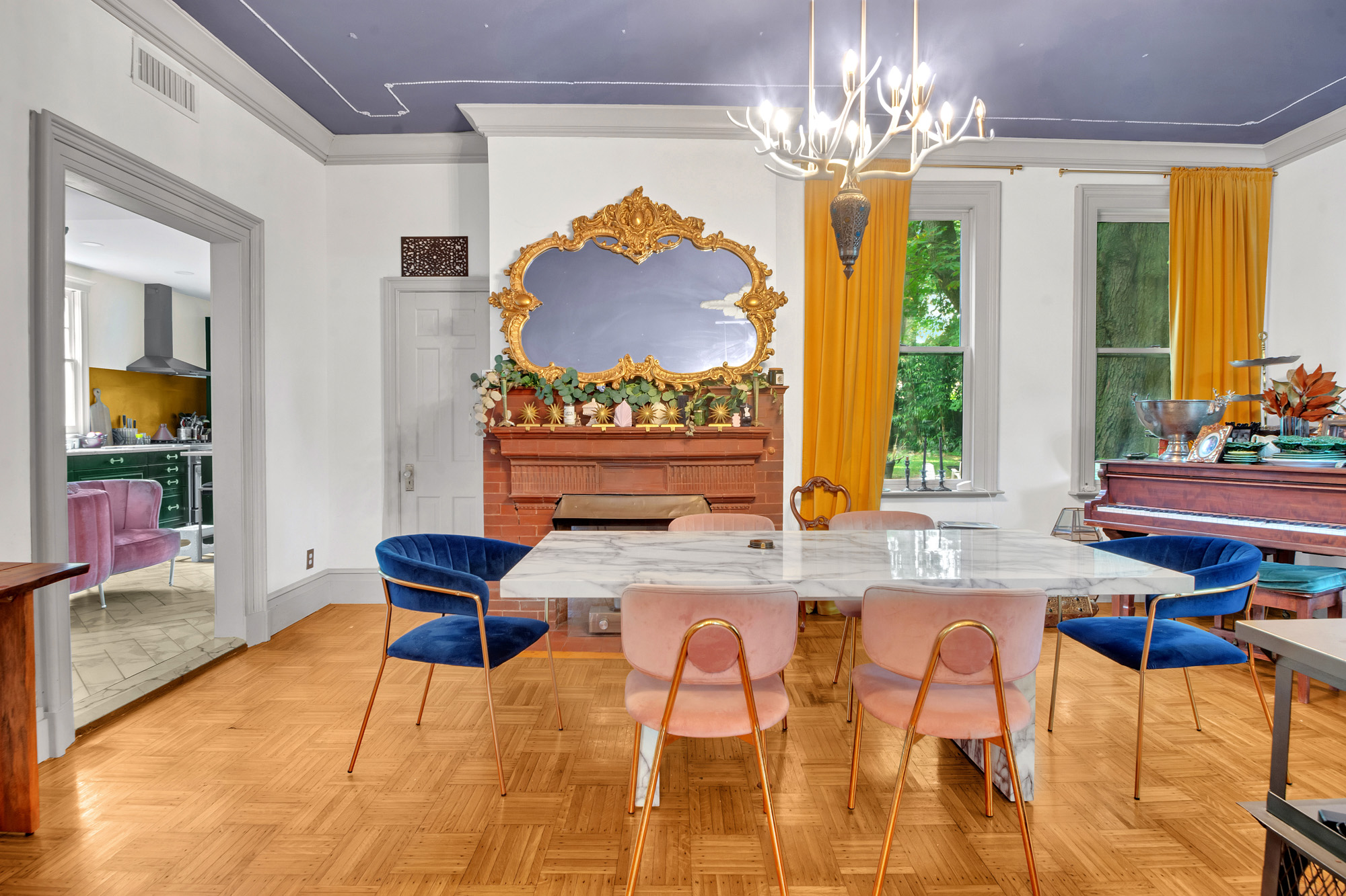 117 Tysen Street Staten Island, NY 10301 - Photo 3 of 19 a view of a dining room with furniture and a chandelier