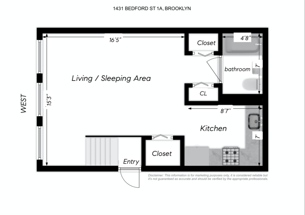 1431 Bedford Avenue, Unit 1A Brooklyn, NY 11216 - Photo 18 of 19