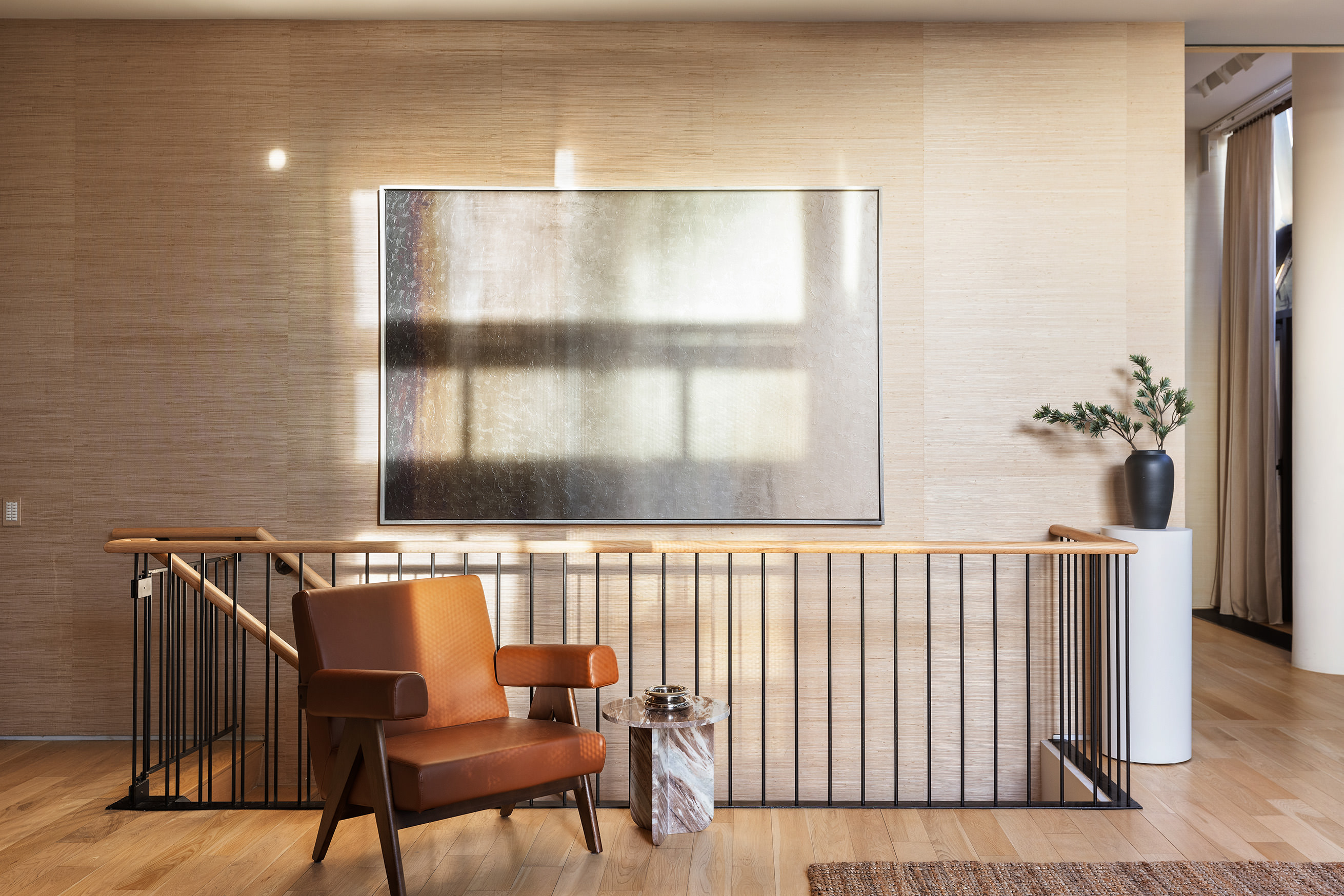 166 Perry Street, Unit 1C Manhattan, NY 10014 - Photo 2 of 18 a view of a chair and table in a balcony