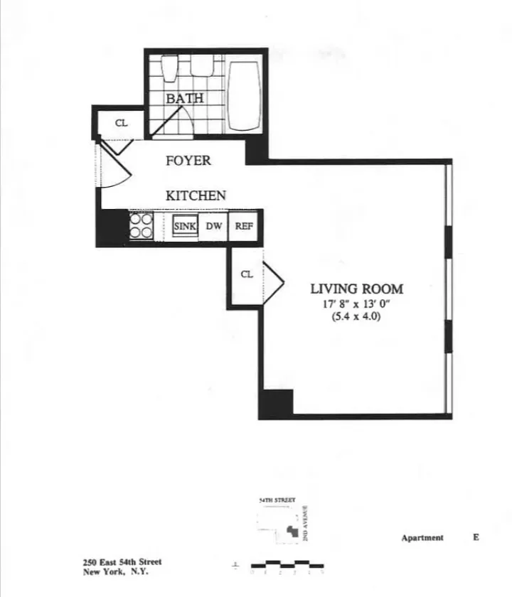 $3,450 | 250 East 54th Street, Unit 5E | Midtown East