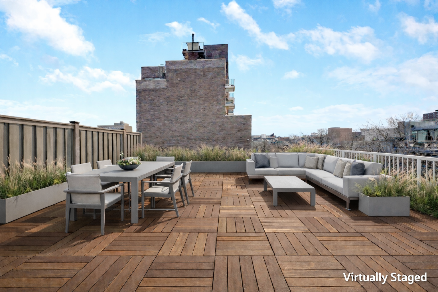 175 Spencer Street, Unit 6B Brooklyn, NY 11205 - Photo 14 of 15 a view of a terrace with seating space