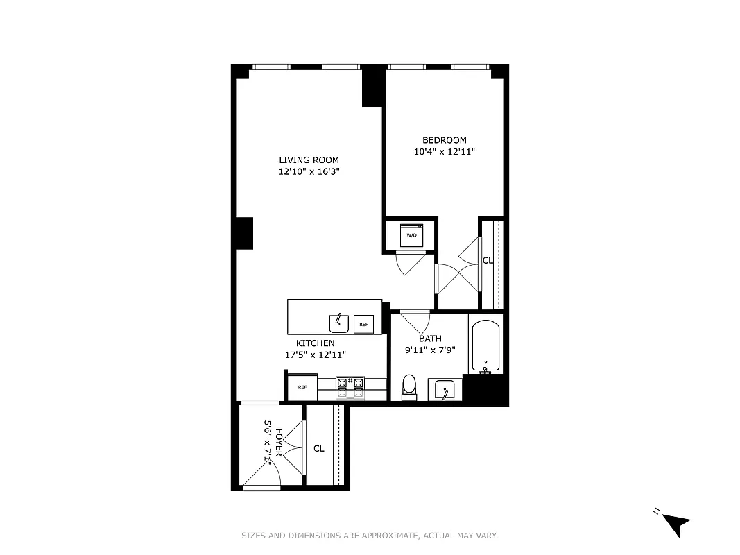 543 West 122nd Street, Unit 4B Manhattan, NY 10027 - Photo 5 of 5 a picture of a floor plan