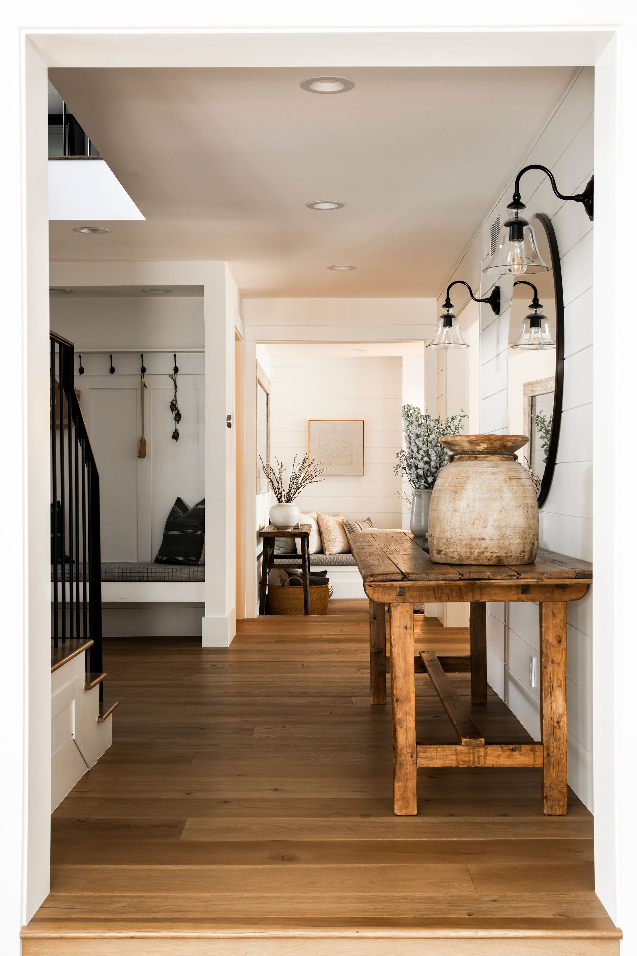560 Cold Canyon Road Calabasas, CA 91302 - Photo 31 of 84 a view of dining room and hall with wooden floor
