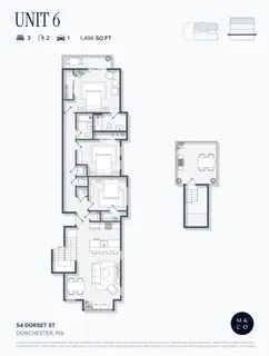 $989,000 | 54 Dorset Street, Unit 6, Boston, MA 02125