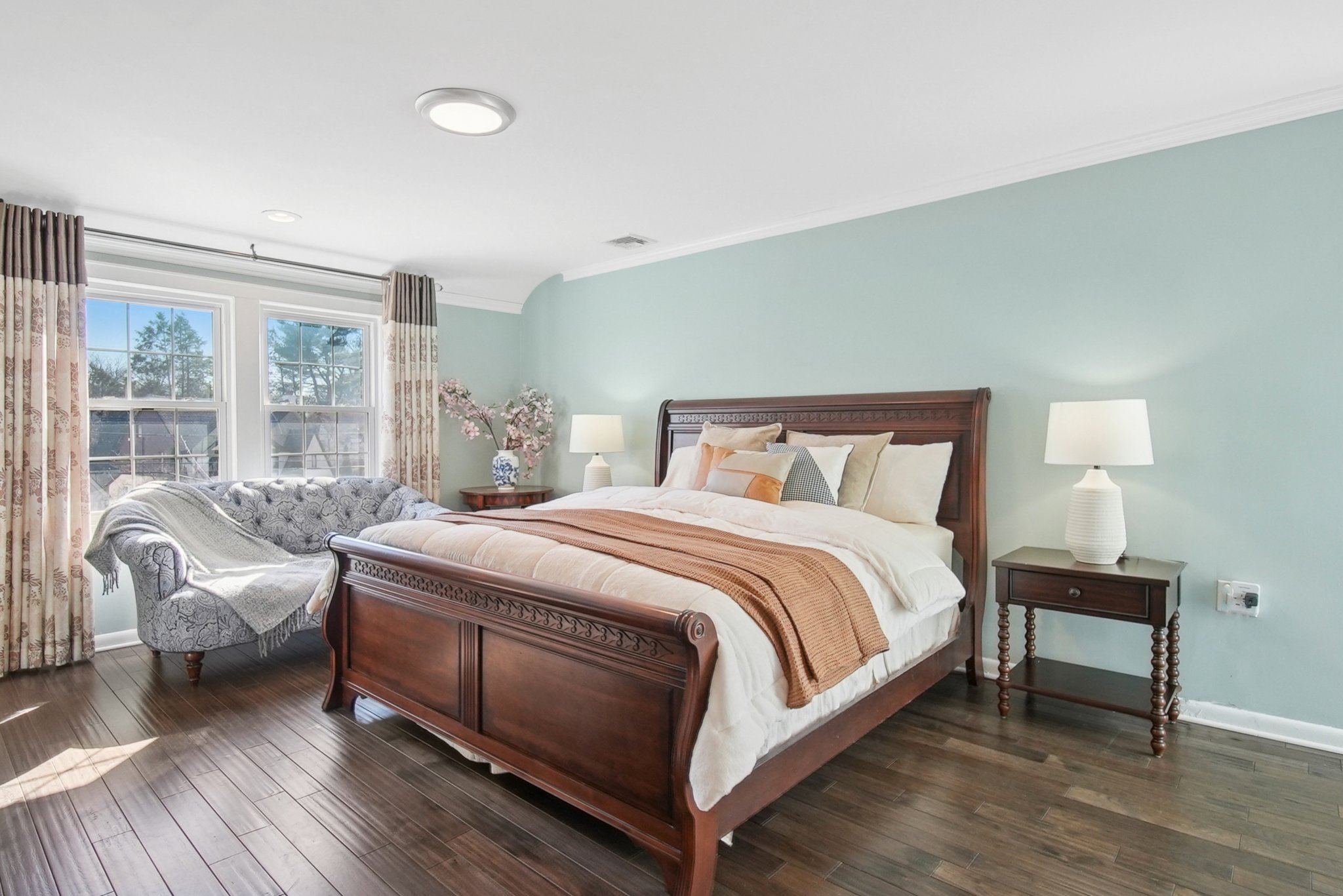 877 Ridgewood Road Millburn, NJ 07041 - Photo 22 of 37 a bedroom with a bed and a large window