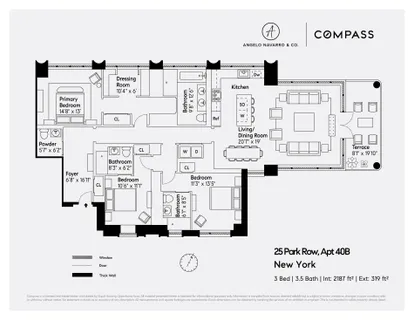 $27,000 | 25 Park Row, Unit 40B | Financial District