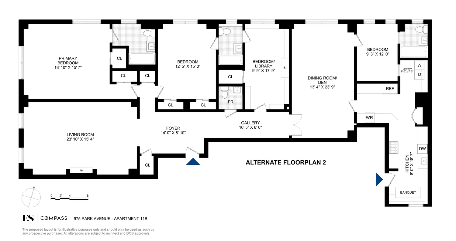 $3,795,000 | 975 Park Avenue, Unit 11B | Upper East Side