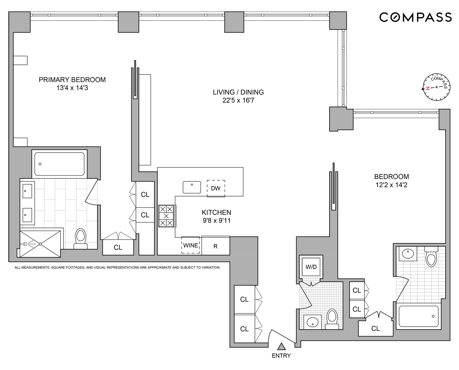 330 Spring Street, Unit 7D Manhattan, NY 10013 - Photo 11 of 11 a picture of a floor plan