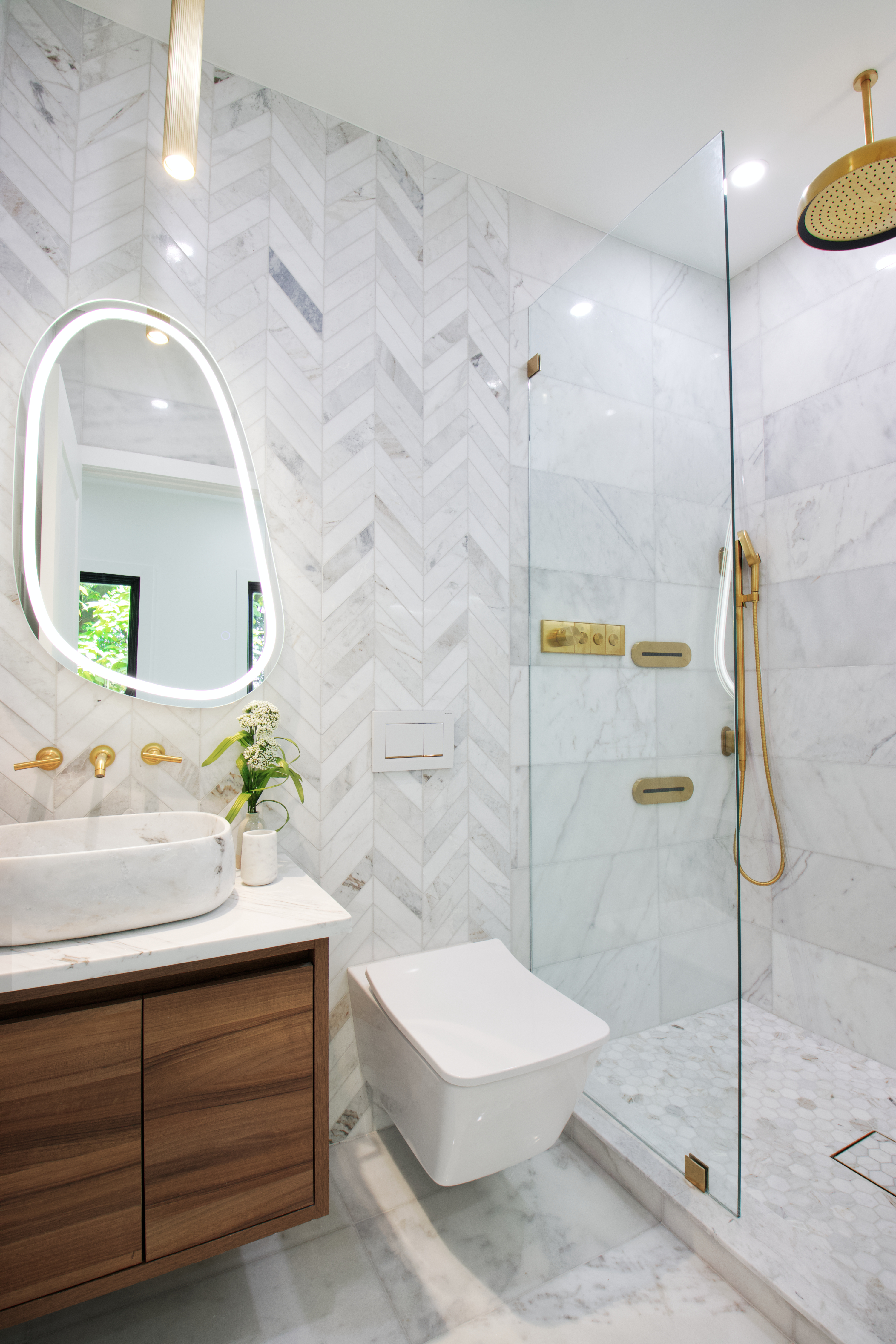 255 Macon Street Brooklyn, NY 11216 - Photo 11 of 36 a bathroom with a sink and a mirror