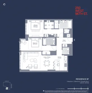 $2,495,000 | 250 West 96th Street, Unit 8F | Upper West Side