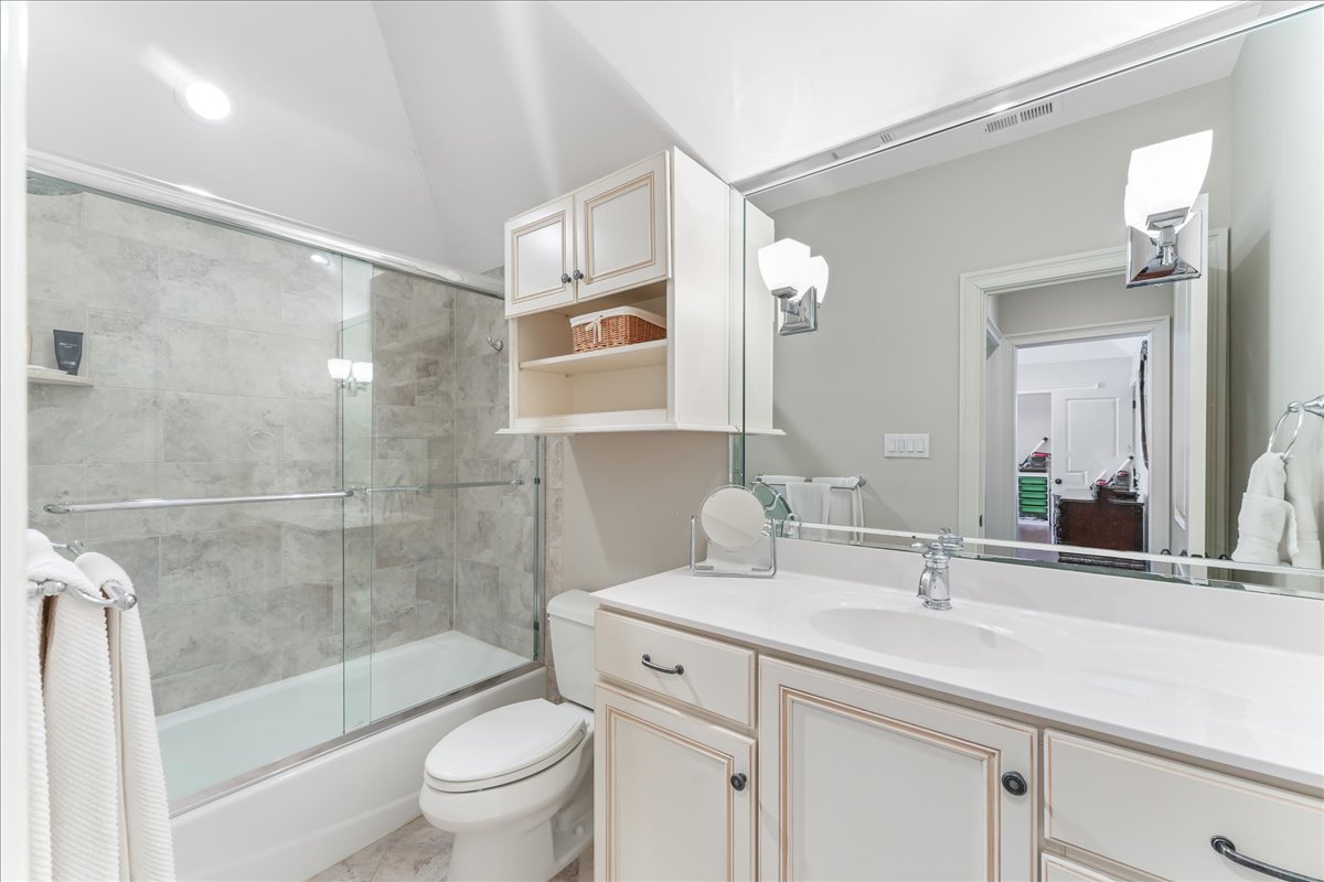 248 Valley Ridge Road Haverford, PA 19041 - Photo 32 of 44 a bathroom with a sink a toilet and a large mirror
